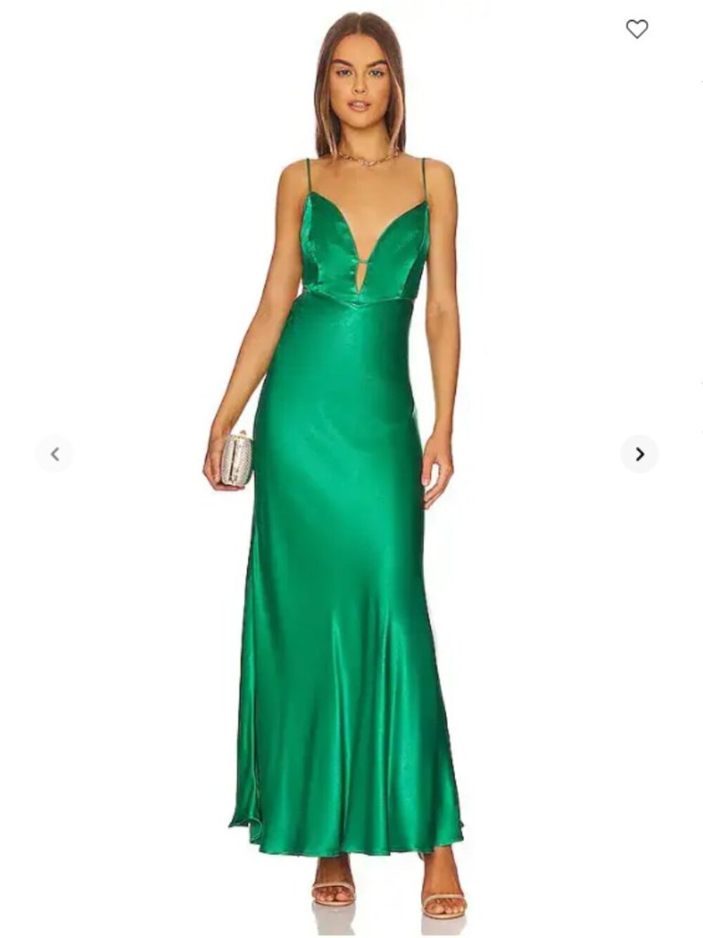 new Bardot 100% VISCOSE Slip dress in Fern 693 0526-2